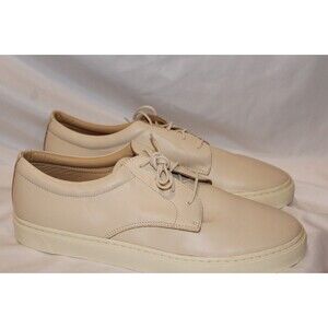 Nisolo Men's Everyday‎ Low Top Waterproof Leather Sneakers Bone 11.5 NWOB